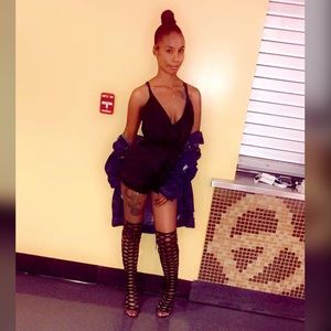 SEXY FASHION NOVA SILK ROMPER